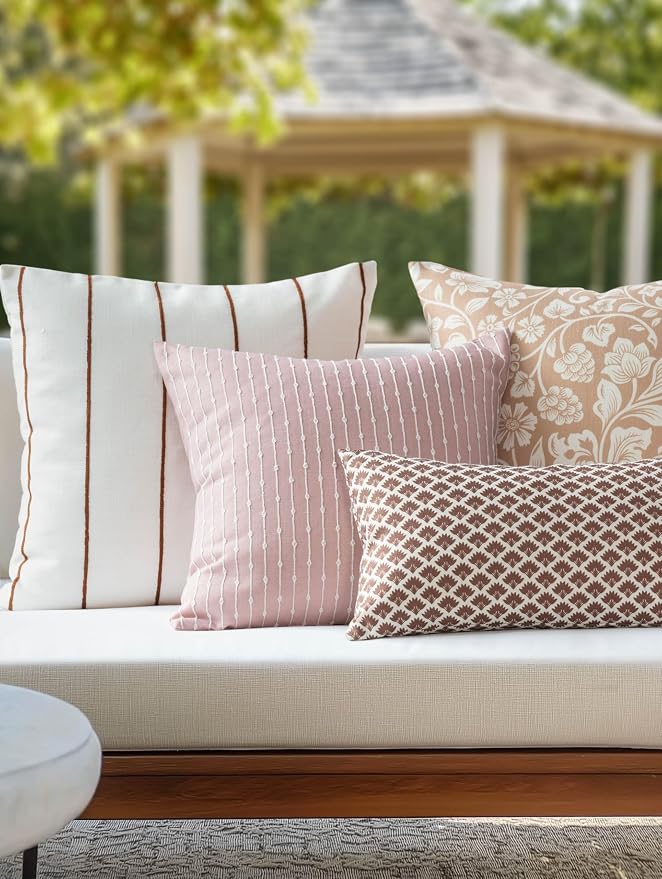 Crumbs Home Modern Farmhouse Fall Linen Indoor Outdoor Lumbar Pillow Cover Only - Image 3