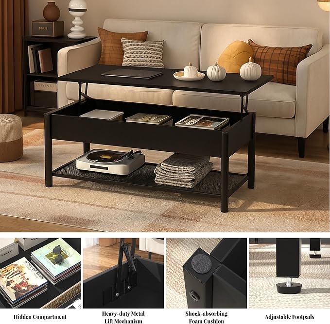 Homieasy 41.7" Lift Top Coffee Table - Image 6