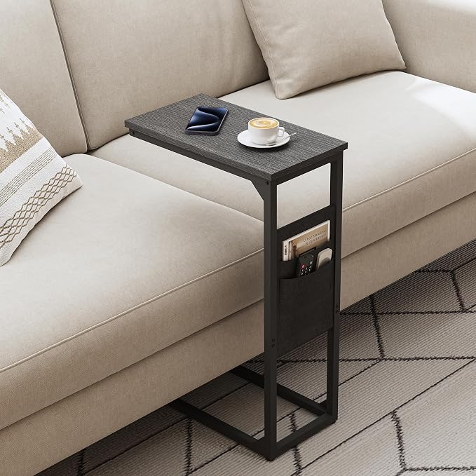 TUTOTAK C Shaped End Table, Side Table - Image 4