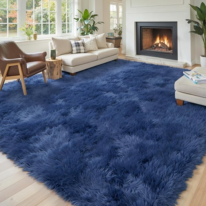 Rugs for Living Room 6x9, Alfombras para Salas Shag Large Plush Soft Area Rug - Image 5
