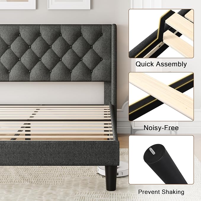 Einhomn Full Size Platform Bed Frame - Image 6