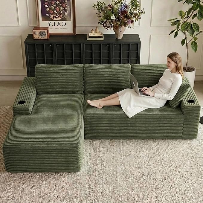 104" Cloud Sectional Couch L-Shaped by ODUWA