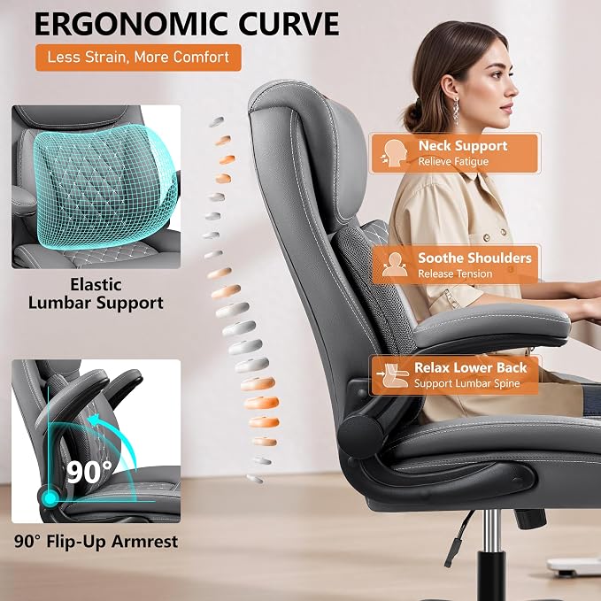 BESTFAIR Office Chair, Ergonomic Computer Desk Chairs - Image 5