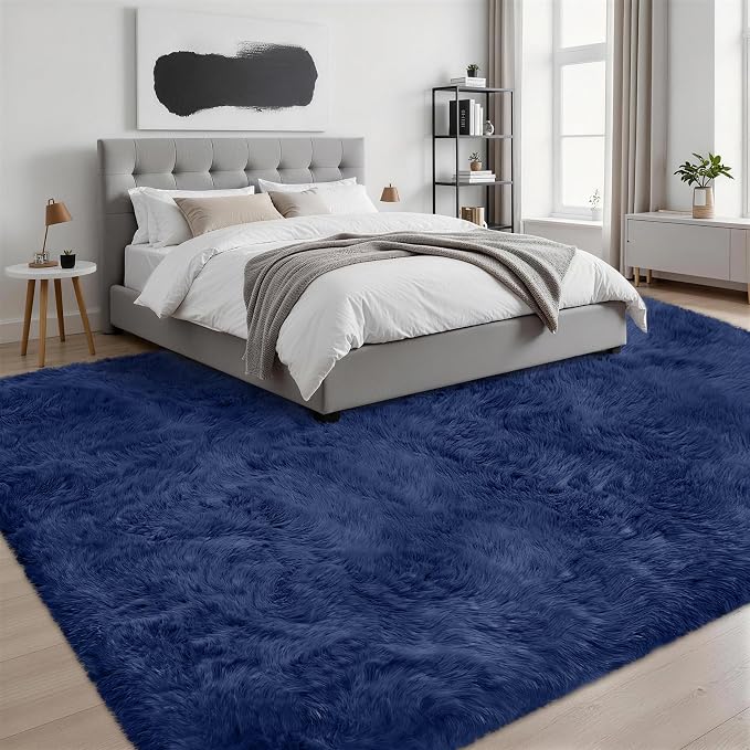8x10 Area Rugs for Living Room Bedroom: Ultra Soft Fluffy Shag Rug Upgrade - Image 3