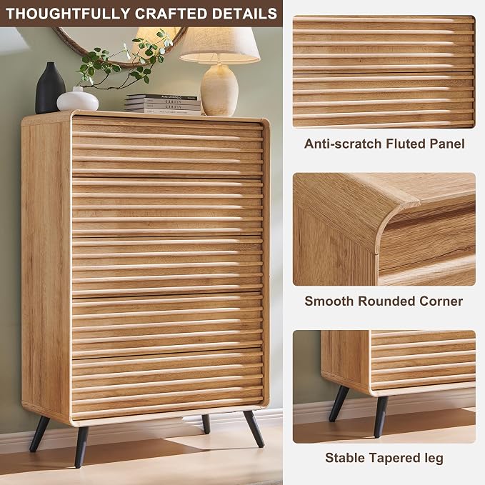 RedLemon 5 Drawers Dresser for Bedroom, Chest of Drawers - Image 5