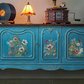 Floral Rub on Transfer for Furniture Vintage Large Flower UV DTF Transfer by Flortlias