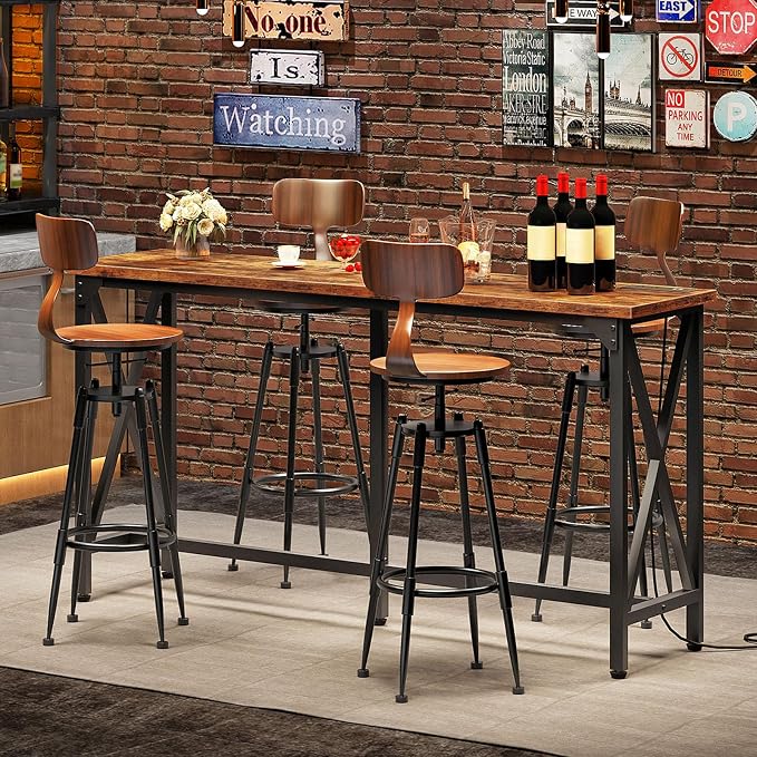 CHOEZON 55'' Bar Table, Kitchen Dining Table by Choezon