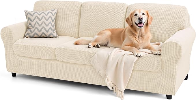 subrtex Slipcover Sets for Sofa, 7 Pieces Stretch Furniture Cover, Wear by Subrtex
