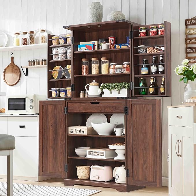 ACCOHOHO 72" Tall Kitchen Pantry, Farmhouse Storage Cabinet - Image 3
