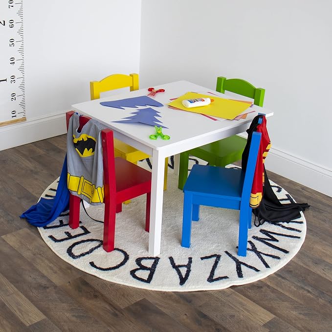 Humble Crew Kids Wooden Table and 4 Chairs Set, and Snack Time - Image 2