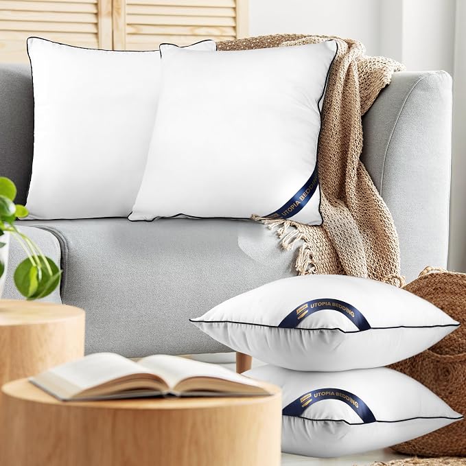 Utopia Bedding Throw Pillow Inserts, 16 x 16 Inches Decorative Indoor Pillows - Image 7