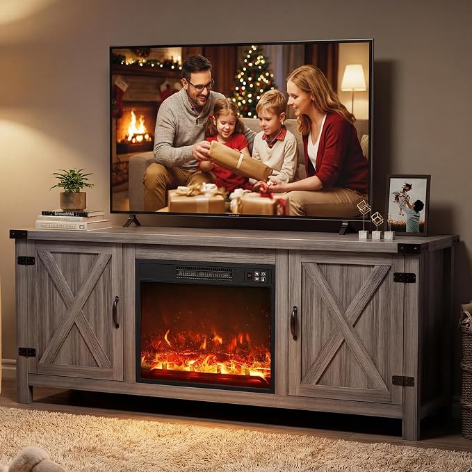YESHOMY Fireplace TV Stand - Image 2
