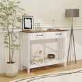 TaoHFE Farmhouse Narrow Console Table Modern Wooden, Living Room Tables Narrow by TAOHFE