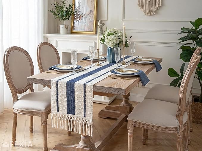 FEXIA Boho Table Runner with Tassels - Image 7