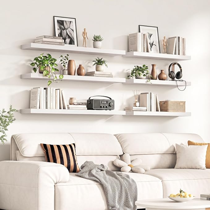 Fun Memories 55Inch Long Floating Shelves, 8 Inch Deep Shelves - Image 2