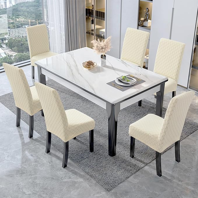 Genina Waterproof Chair Covers for Dining Room 2 Pack, Dining Chair Covers - Image 2