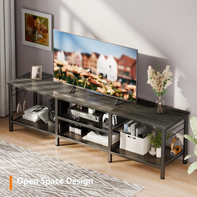 Furologee TV Stand for TVs up to 70 Inch, 63 Inch Entertainment Center - Image 3
