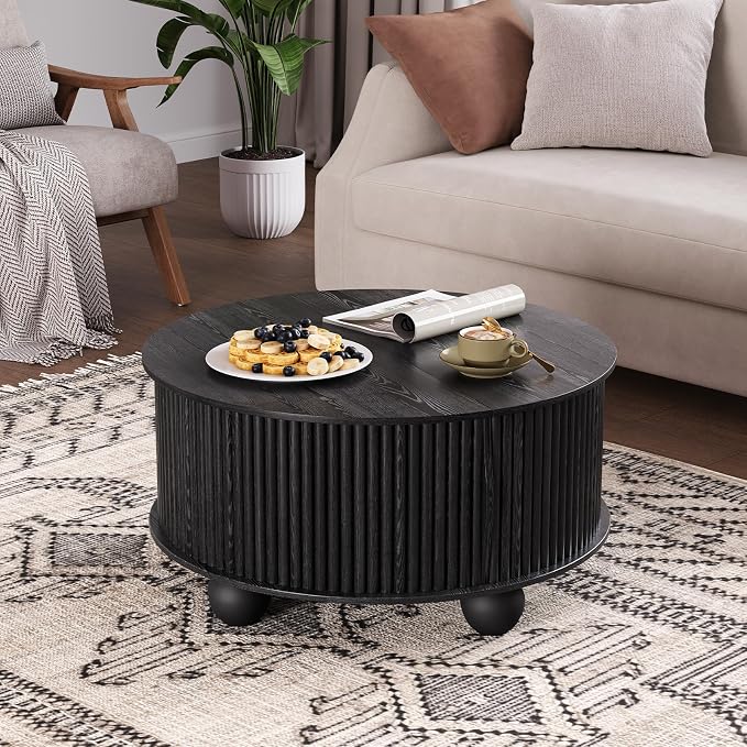 SULIVES Round Coffee Table - Image 5