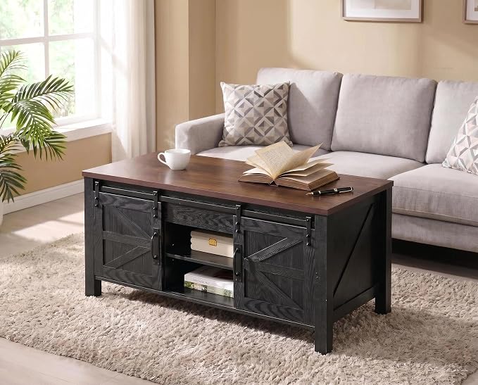 OKD 48" Farmhouse Lift Top Coffee Table - Image 8