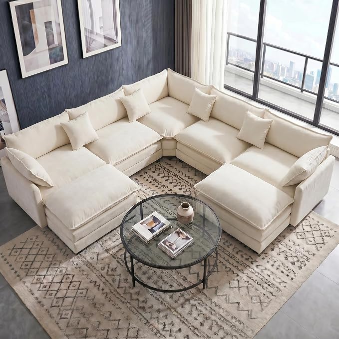 111.4" V-Shaped Corner Couch Sectional by MUDANT