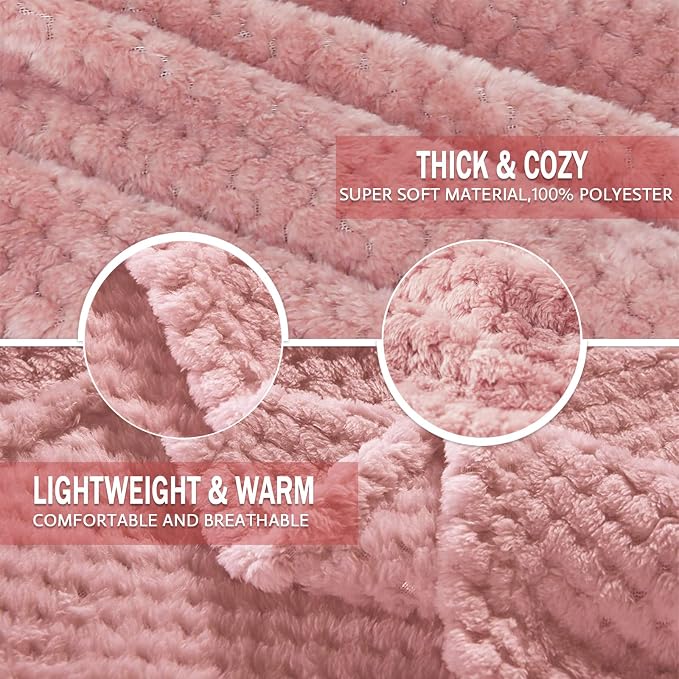 Exclusivo Mezcla Fleece Bed Blanket Twin Size, Super Soft and Warm Blankets - Image 7