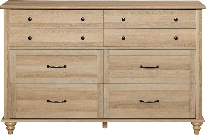 WAMPAT 8 Drawers Dresser for Bedroom, Farmhouse Dresser Chest of Drawers - Image 9