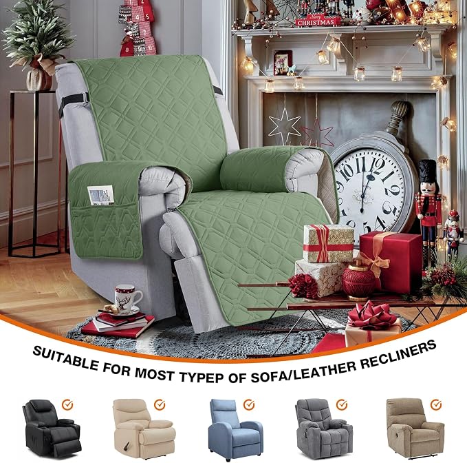 VANSOFY 100% Waterproof Recliner Chair Covers, Recliner Cover Non-Slip Dog - Image 5