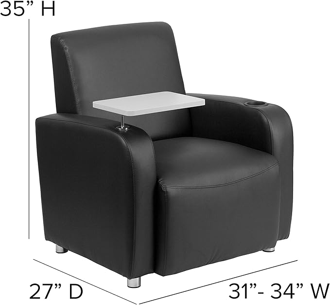 Flash Furniture George LeatherSoft Guest Chair - Image 3
