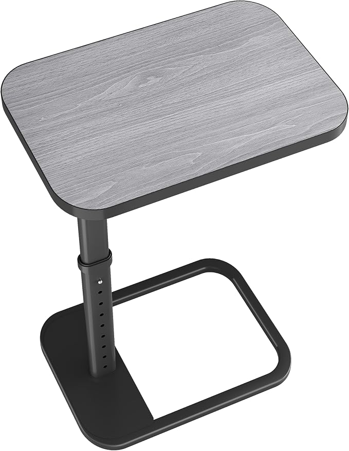 Kitstorack TV Tray Table, Adjustable Height & Rounded Metal Corners, Snack Table by Kitstorack