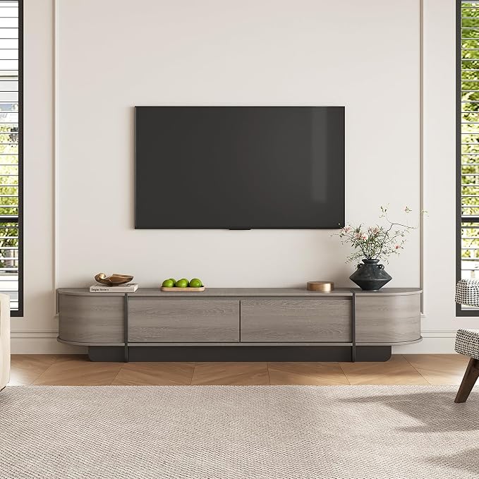 78.7'' Modern TV Stand for 55-85 Inch, Long Wooden TV Console - Image 5