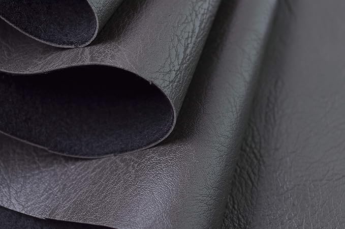 Wento Thick Faux Leather Fabric Soft Skin Grain PU Leather - Image 2
