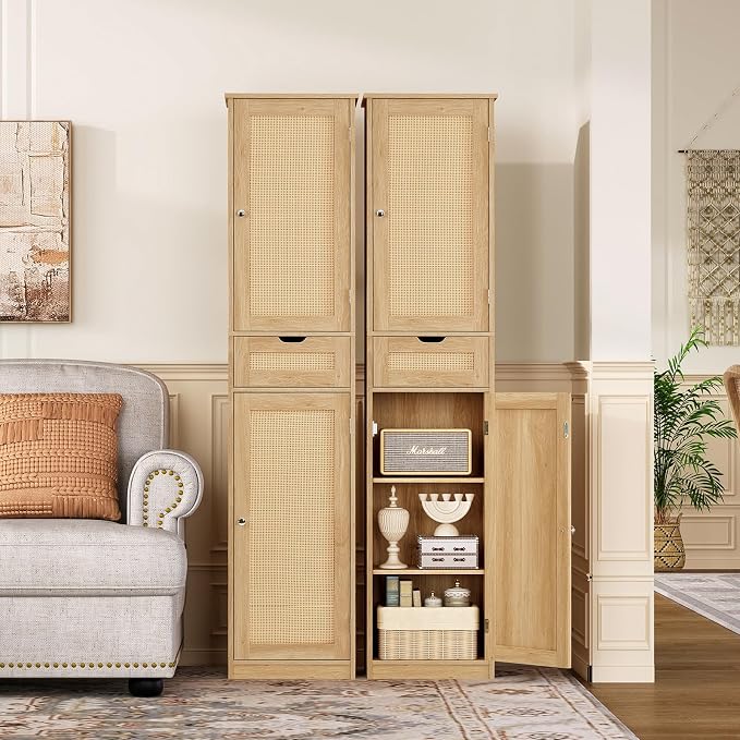 TEENFON 67" H Tall Storage Cabinet - Image 2