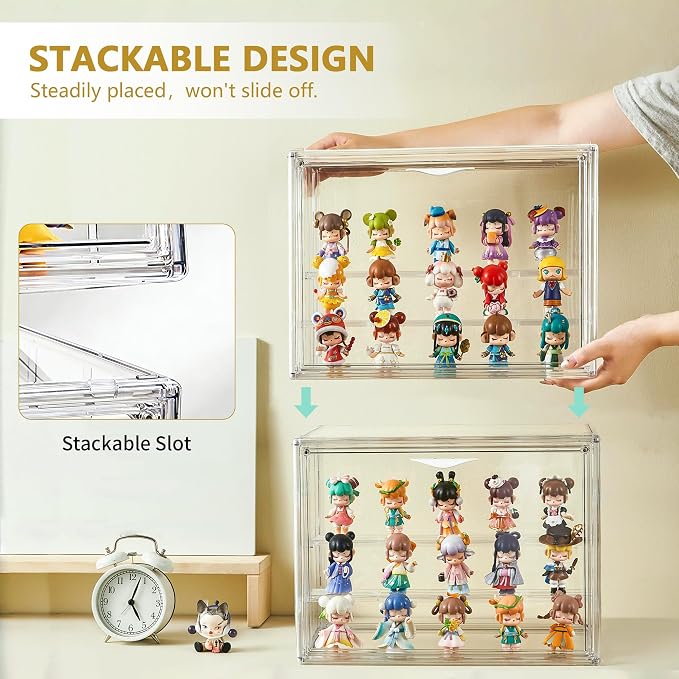 LXLXXL Acrylic Display Case for Collectibles 3 Layer Adjustable Figure Display - Image 4