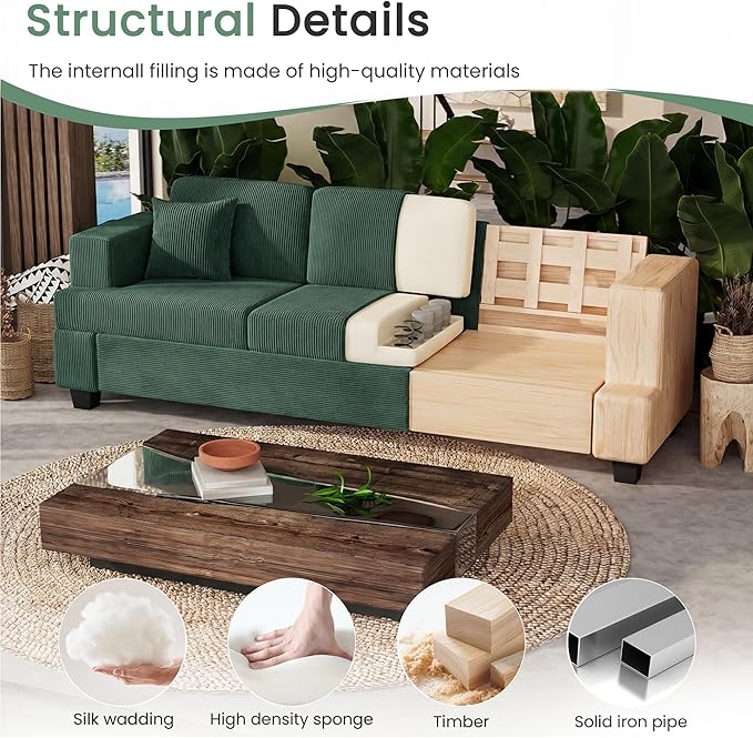 YOUDENOVA Sofa, Modern Comfy Couches - Image 6