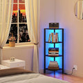 TUTOTAK Corner Shelf, 4-Tier Corner Bookshelf by ChoosetutotakFurnitureBuildYourCozyHome