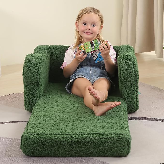 MOMCAYWEX Kids Sofa, 2-in-1 Flip-Out Foam Couch - Image 6
