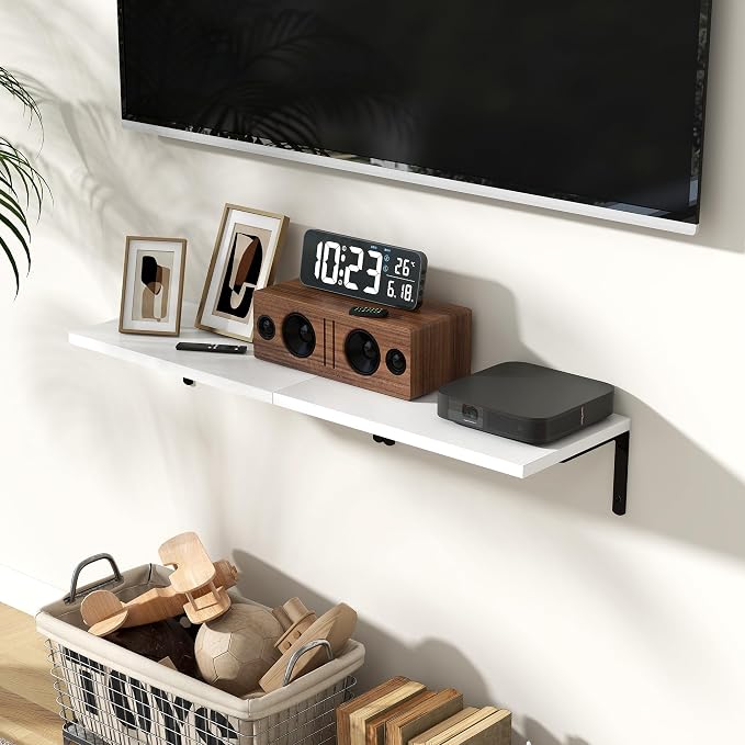 Fun Memories Deep Floating Shelves, 16W x 8D Floating Shelves Set of 2 - Image 2