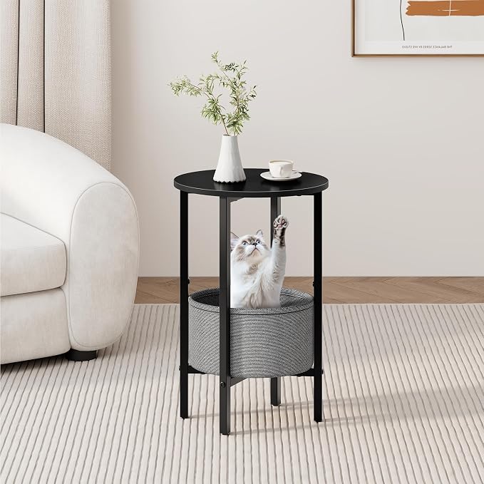 Vagusicc Round Side Table End Table - Image 5