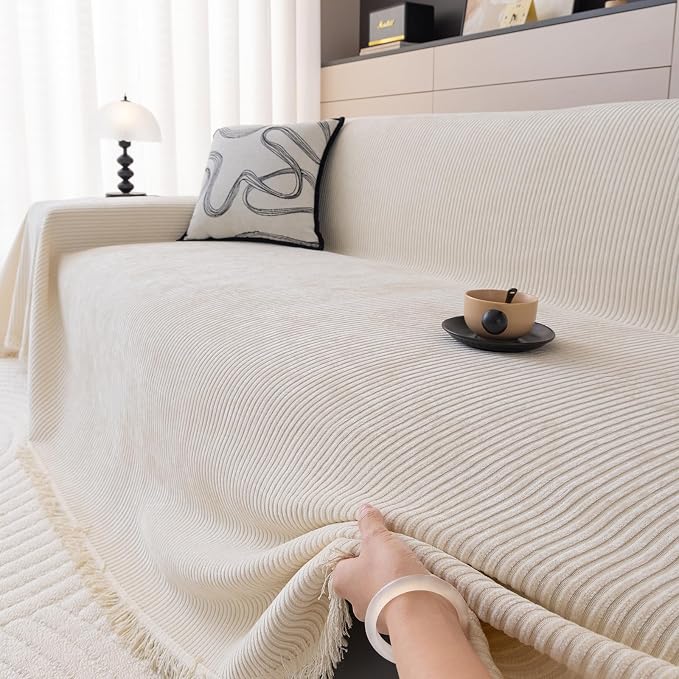DREAMINGO Modern Minimalist Sofa Covers Washable Pet Furniture Protector Couch - Image 4