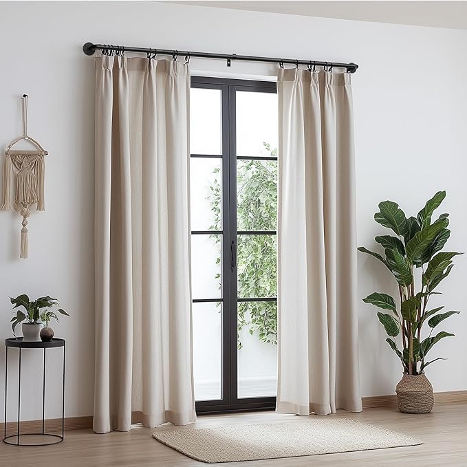 Zeerobee Curtain Rods for Windows 66 to 120, 1 Inch Industrial Wrap Around - Image 2