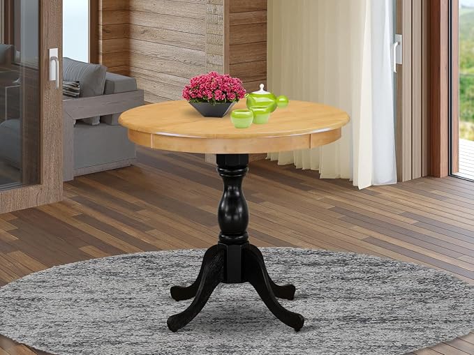 East West Furniture AMT-OBL-TP Antique Kitchen Dining Table - Image 2