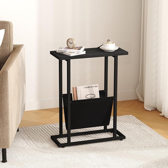 Yusong Narrow Side Table for Small Spaces, Small End Table Set of 2 - Image 2