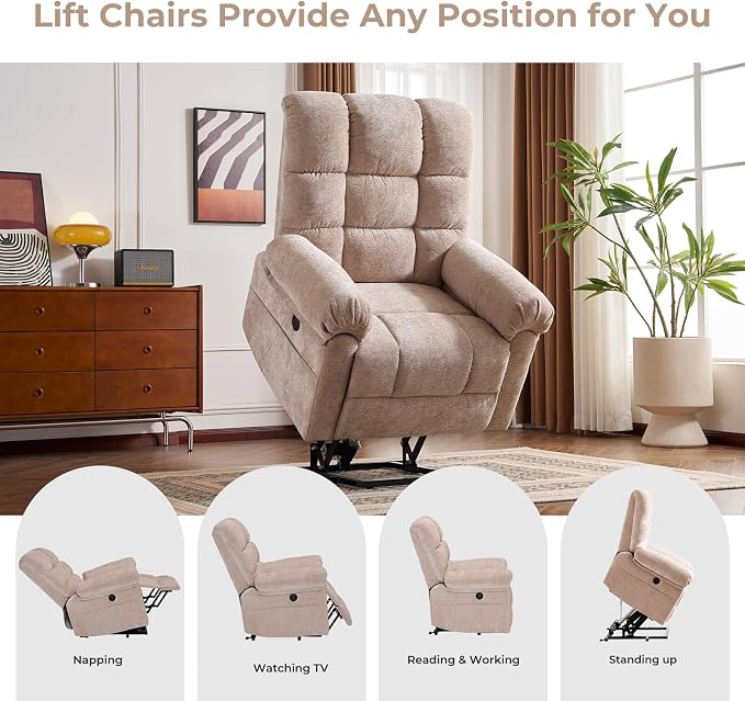 Oversized Power Lift Recliner Chair - Image 3