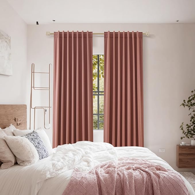 Guken 100% Blackout Curtains 100 Inch Length 2 Panels Set - Image 8