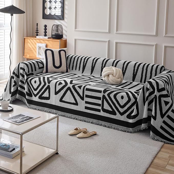 VClife Boho Sofa Covers for Dog, XXL Couch Protector for 3-4 Cushion Couch Sofa - Image 4