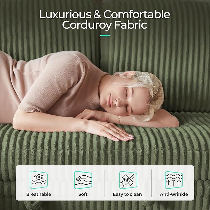 LINSY HOME Sectional Sleeper Sofa Pull Out Couches - Image 7