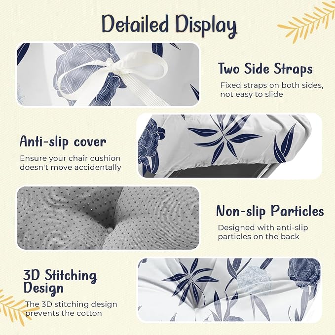 4 Pack Outdoor Chaise Lounge Chair Cushion 75.1 x 22.8 x 4.7 Inches 100% - Image 5