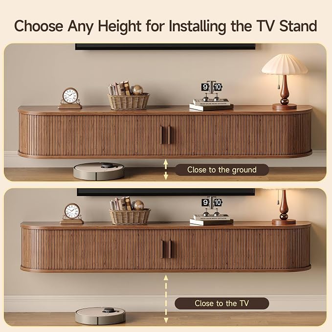 63" Floating TV Stand with Power Outlet - Image 7