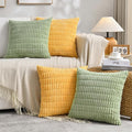 Fancy Homi Set of 4 Spring Boho Decorative Throw Pillow Covers 16x16 Inch by Fancy+Homi