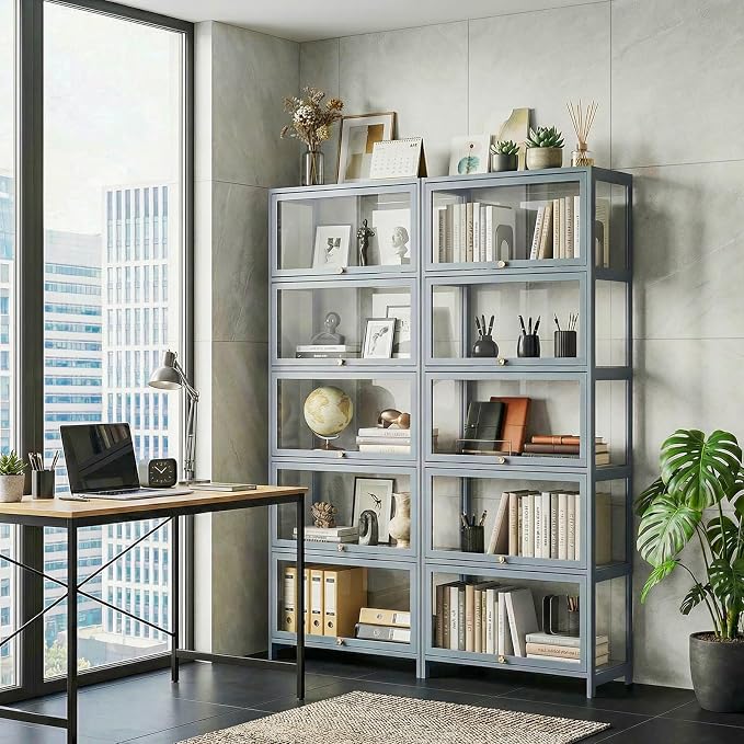 5-Tier Clear Display Cabinet - Image 7